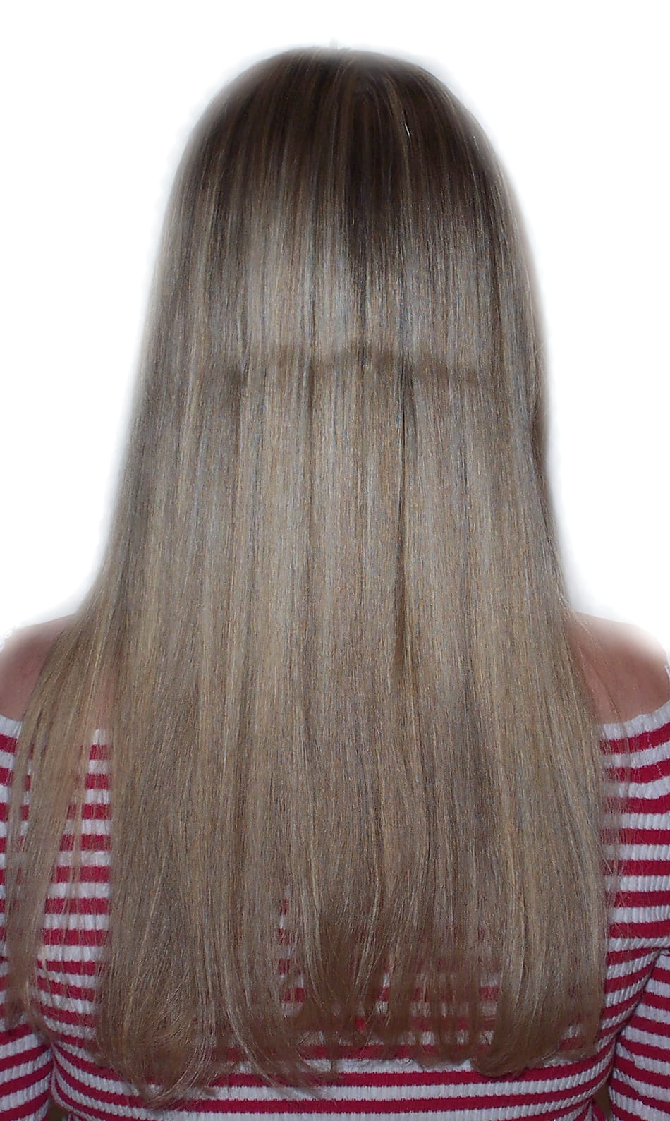 Before Picture - Classic Long Blonde Hair Extensions
